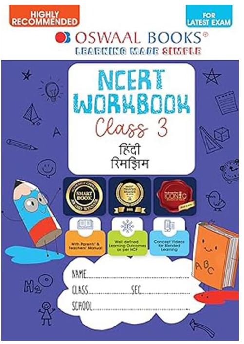 Oswaal NCERT & CBSE Workbook Hindi (Rimjhim) Class 3